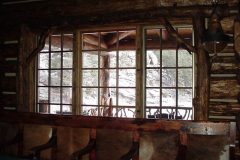 Bro chink style log hybrid Wyoming custom home builder handcrafted details (2) - Deerwood Log Homes - Custom Built Homes and Cabins - Laramie, Wyoming and The Centennial Valley - deer-wood.com - (307) 742-6554