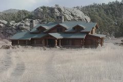 Bro chink style log hybrid Wyoming custom home builder handcrafted details (6) - Deerwood Log Homes - Custom Built Homes and Cabins - Laramie, Wyoming and The Centennial Valley - deer-wood.com - (307) 742-6554