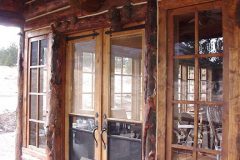 Bro2 chink style log hybrid Wyoming custom home builder handcrafted details (3) - Deerwood Log Homes - Custom Built Homes and Cabins - Laramie, Wyoming and The Centennial Valley - deer-wood.com - (307) 742-6554