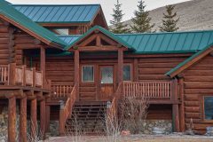 Grzy chink style log Centennial Wyoming custom home builder handcrafted details (4) - Deerwood Log Homes - Custom Built Homes and Cabins - Laramie, Wyoming and The Centennial Valley - deer-wood.com - (307) 742-6554