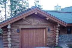 Sms chink style log Steamboat Springs Colorado custom home builder handcrafted details (10) - Deerwood Log Homes - Custom Built Homes and Cabins - Laramie, Wyoming and The Centennial Valley - deer-wood.com - (307) 742-6554
