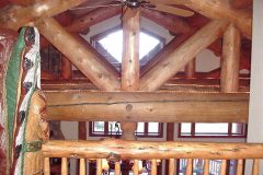 Sms chink style log Steamboat Springs Colorado custom home builder handcrafted details (14) - Deerwood Log Homes - Custom Built Homes and Cabins - Laramie, Wyoming and The Centennial Valley - deer-wood.com - (307) 742-6554