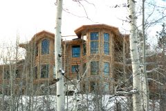Sms chink style log Steamboat Springs Colorado custom home builder handcrafted details (3) - Deerwood Log Homes - Custom Built Homes and Cabins - Laramie, Wyoming and The Centennial Valley - deer-wood.com - (307) 742-6554