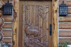 Sms chink style log Steamboat Springs Colorado custom home builder handcrafted details (4) - Deerwood Log Homes - Custom Built Homes and Cabins - Laramie, Wyoming and The Centennial Valley - deer-wood.com - (307) 742-6554