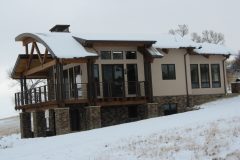 Rohr contemporary modern conventional timber accents Sheridan Wyoming custom home builder (3) - Deerwood Log Homes - Custom Built Homes and Cabins - Laramie, Wyoming and The Centennial Valley - deer-wood.com - (307) 742-6554