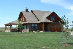 VonK conventional hybrid timber frame accents Big Horn Wyoming custom home builder (2) - Deerwood Log Homes - Custom Built Homes and Cabins - Laramie, Wyoming and The Centennial Valley - deer-wood.com - (307) 742-6554