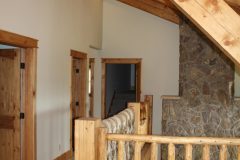 Lap conventional hybrid timber frame accents Centennial Wyoming custom home builder (11) - Deerwood Log Homes - Custom Built Homes and Cabins - Laramie, Wyoming and The Centennial Valley - deer-wood.com - (307) 742-6554