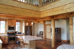 Lap conventional hybrid timber frame accents Centennial Wyoming custom home builder (17) - Deerwood Log Homes - Custom Built Homes and Cabins - Laramie, Wyoming and The Centennial Valley - deer-wood.com - (307) 742-6554