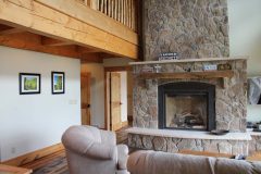 Lap conventional hybrid timber frame accents Centennial Wyoming custom home builder (6) - Deerwood Log Homes - Custom Built Homes and Cabins - Laramie, Wyoming and The Centennial Valley - deer-wood.com - (307) 742-6554