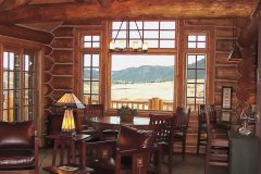 McCart chink style log Livermore Colorado custom home builder handcrafted details (13) - Deerwood Log Homes - Custom Built Homes and Cabins - Laramie, Wyoming and The Centennial Valley - deer-wood.com - (307) 742-6554