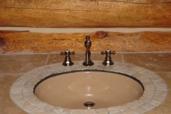 McCart chink style log Livermore Colorado custom home builder handcrafted details (15) - Deerwood Log Homes - Custom Built Homes and Cabins - Laramie, Wyoming and The Centennial Valley - deer-wood.com - (307) 742-6554