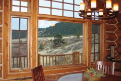 McCart chink style log Livermore Colorado custom home builder handcrafted details (17) - Deerwood Log Homes - Custom Built Homes and Cabins - Laramie, Wyoming and The Centennial Valley - deer-wood.com - (307) 742-6554