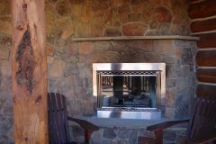 McCart chink style log Livermore Colorado custom home builder handcrafted details (7) - Deerwood Log Homes - Custom Built Homes and Cabins - Laramie, Wyoming and The Centennial Valley - deer-wood.com - (307) 742-6554