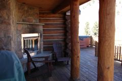 McCart chink style log Livermore Colorado custom home builder handcrafted details (8) - Deerwood Log Homes - Custom Built Homes and Cabins - Laramie, Wyoming and The Centennial Valley - deer-wood.com - (307) 742-6554