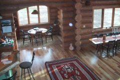 Writ chink style log Steamboat Springs Colorado custom home builder handcrafted details (4) - Deerwood Log Homes - Custom Built Homes and Cabins - Laramie, Wyoming and The Centennial Valley - deer-wood.com - (307) 742-6554