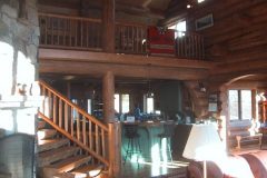 Writ chink style log Steamboat Springs Colorado custom home builder handcrafted details (5) - Deerwood Log Homes - Custom Built Homes and Cabins - Laramie, Wyoming and The Centennial Valley - deer-wood.com - (307) 742-6554