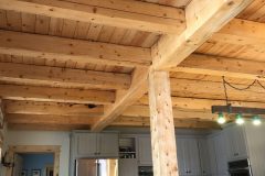 Sper conventional hybrid timber frame accents Centennial Wyoming custom home builder (1) - Deerwood Log Homes - Custom Built Homes and Cabins - Laramie, Wyoming and The Centennial Valley - deer-wood.com - (307) 742-6554