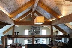 Sper conventional hybrid timber frame accents Centennial Wyoming custom home builder (3) - Deerwood Log Homes - Custom Built Homes and Cabins - Laramie, Wyoming and The Centennial Valley - deer-wood.com - (307) 742-6554
