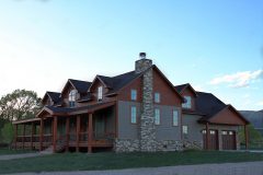 Sper conventional hybrid timber frame accents Centennial Wyoming custom home builder (8) - Deerwood Log Homes - Custom Built Homes and Cabins - Laramie, Wyoming and The Centennial Valley - deer-wood.com - (307) 742-6554
