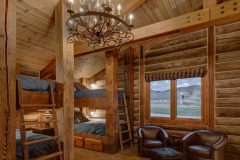 BuckBunk log timber frame post & beam hybrid Centennial Wyoming custom home builder (18) - Deerwood Log Homes - Custom Built Homes and Cabins - Laramie, Wyoming and The Centennial Valley - deer-wood.com - (307) 742-6554