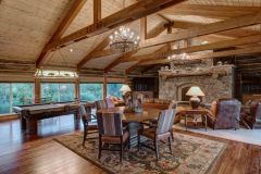 BuckBunk log timber frame post & beam hybrid Centennial Wyoming custom home builder (2) - Deerwood Log Homes - Custom Built Homes and Cabins - Laramie, Wyoming and The Centennial Valley - deer-wood.com - (307) 742-6554