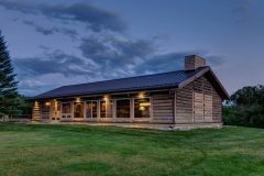 BuckExt log timber frame post & beam hybrid Centennial Wyoming custom home builder (7) - Deerwood Log Homes - Custom Built Homes and Cabins - Laramie, Wyoming and The Centennial Valley - deer-wood.com - (307) 742-6554