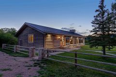 BuckExt log timber frame post & beam hybrid Centennial Wyoming custom home builder (9) - Deerwood Log Homes - Custom Built Homes and Cabins - Laramie, Wyoming and The Centennial Valley - deer-wood.com - (307) 742-6554