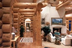 Burt Swedish cope log Centennial Wyoming custom home builder handcrafted details (11) - Deerwood Log Homes - Custom Built Homes and Cabins - Laramie, Wyoming and The Centennial Valley - deer-wood.com - (307) 742-6554