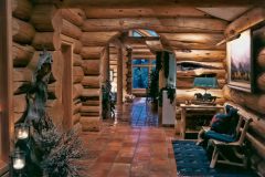 Burt Swedish cope log Centennial Wyoming custom home builder handcrafted details (6) - Deerwood Log Homes - Custom Built Homes and Cabins - Laramie, Wyoming and The Centennial Valley - deer-wood.com - (307) 742-6554
