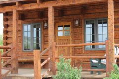 Fish Hand hewn dovetail log Centennial Wyoming custom home builder handcrafted details (8) - Deerwood Log Homes - Custom Built Homes and Cabins - Laramie, Wyoming and The Centennial Valley - deer-wood.com - (307) 742-6554