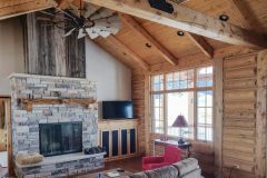 Bab log home timber frame post & beam hybrid Laramie Wyoming custom home builder - 15 - Deerwood Log Homes - Custom Built Homes and Cabins - Laramie, Wyoming and The Centennial Valley - deer-wood.com - (307) 742-6554