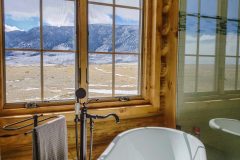 Bab log home timber frame post & beam hybrid Laramie Wyoming custom home builder - 19 - Deerwood Log Homes - Custom Built Homes and Cabins - Laramie, Wyoming and The Centennial Valley - deer-wood.com - (307) 742-6554