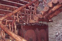 Bro2 chink style log hybrid Wyoming custom home builder handcrafted details (9) - Deerwood Log Homes - Custom Built Homes and Cabins - Laramie, Wyoming and The Centennial Valley - deer-wood.com - (307) 742-6554