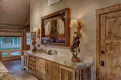 BuckBunk log timber frame post & beam hybrid Centennial Wyoming custom home builder (16) - Deerwood Log Homes - Custom Built Homes and Cabins - Laramie, Wyoming and The Centennial Valley - deer-wood.com - (307) 742-6554
