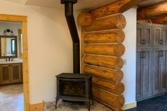 Grzy chink style log Centennial Wyoming custom home builder handcrafted details A (3) - Deerwood Log Homes - Custom Built Homes and Cabins - Laramie, Wyoming and The Centennial Valley - deer-wood.com - (307) 742-6554