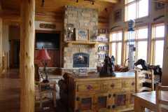 Mar conventional hybrid log accents Laramie Wyoming custom home builder (2) - Deerwood Log Homes - Custom Built Homes and Cabins - Laramie, Wyoming and The Centennial Valley - deer-wood.com - (307) 742-6554