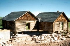 Arrowhead log timber home & barn restoration renovation addition Laramie Wyoming (3) - Deerwood Log Homes - Custom Built Homes and Cabins - Laramie, Wyoming and The Centennial Valley - deer-wood.com - (307) 742-6554