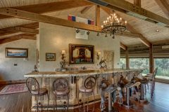BuckBunk log timber frame post & beam hybrid Centennial Wyoming custom home builder (31) - Deerwood Log Homes - Custom Built Homes and Cabins - Laramie, Wyoming and The Centennial Valley - deer-wood.com - (307) 742-6554