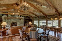 BuckBunk log timber frame post & beam hybrid Centennial Wyoming custom home builder (33) - Deerwood Log Homes - Custom Built Homes and Cabins - Laramie, Wyoming and The Centennial Valley - deer-wood.com - (307) 742-6554