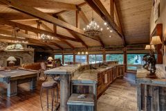 BuckBunk log timber frame post & beam hybrid Centennial Wyoming custom home builder (5) - Deerwood Log Homes - Custom Built Homes and Cabins - Laramie, Wyoming and The Centennial Valley - deer-wood.com - (307) 742-6554