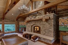 BuckBunk log timber frame post & beam hybrid Centennial Wyoming custom home builder (9) - Deerwood Log Homes - Custom Built Homes and Cabins - Laramie, Wyoming and The Centennial Valley - deer-wood.com - (307) 742-6554