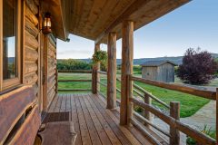 BuckExt log timber frame post & beam hybrid Centennial Wyoming custom home builder (4) - Deerwood Log Homes - Custom Built Homes and Cabins - Laramie, Wyoming and The Centennial Valley - deer-wood.com - (307) 742-6554