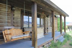 Gard log timber frame post & beam hybrid Albany Wyoming custom handcrafted home builder (1) - Deerwood Log Homes - Custom Built Homes and Cabins - Laramie, Wyoming and The Centennial Valley - deer-wood.com - (307) 742-6554