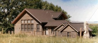 Arrowhead log timber home & barn restoration renovation addition Laramie Wyoming (1) - Deerwood Log Homes - Custom Built Homes and Cabins - Laramie, Wyoming and The Centennial Valley - deer-wood.com - (307) 742-6554