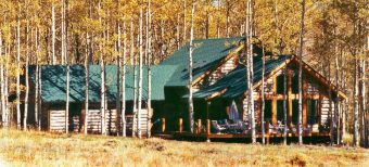 Bloom log timber frame post & beam hybrid Centennial Wyoming custom handcrafted home builder (5) - Deerwood Log Homes - Custom Built Homes and Cabins - Laramie, Wyoming and The Centennial Valley - deer-wood.com - (307) 742-6554