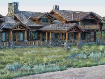 Grein chink style log Centennial Wyoming custom home builder handcrafted details (2) - Deerwood Log Homes - Custom Built Homes and Cabins - Laramie, Wyoming and The Centennial Valley - deer-wood.com - (307) 742-6554