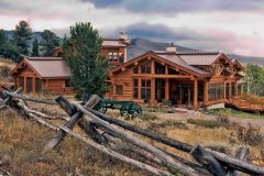 Burt Swedish cope log Centennial Wyoming custom home builder handcrafted details (4) - Deerwood Log Homes - Custom Built Homes and Cabins - Laramie, Wyoming and The Centennial Valley - deer-wood.com - (307) 742-6554