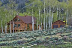 Star log timber frame post & beam hybrid Centennial Wyoming custom handcrafted home builder (4) - Deerwood Log Homes - Custom Built Homes and Cabins - Laramie, Wyoming and The Centennial Valley - deer-wood.com - (307) 742-6554