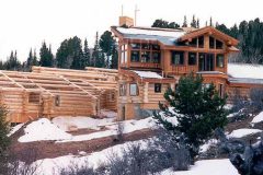 Burt Swedish cope log Centennial Wyoming custom home builder handcrafted details (15) - Deerwood Log Homes - Custom Built Homes and Cabins - Laramie, Wyoming and The Centennial Valley - deer-wood.com - (307) 742-6554