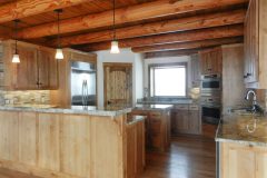 Joit Swedish cope log Centennial Wyoming custom home builder handcrafted details (9) - Deerwood Log Homes - Custom Built Homes and Cabins - Laramie, Wyoming and The Centennial Valley - deer-wood.com - (307) 742-6554